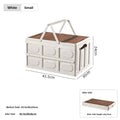 Outdoor camping folding box, storage box, wooden lid, car trunk, picnic storage box, organizer box, clothing storage box