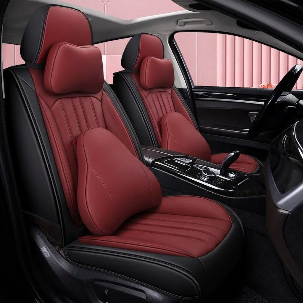 Universal four-season Nappa leather seat cover for car seat cushions, premium feel, anti-dirt, full coverage ventilation, breathable new seat cover