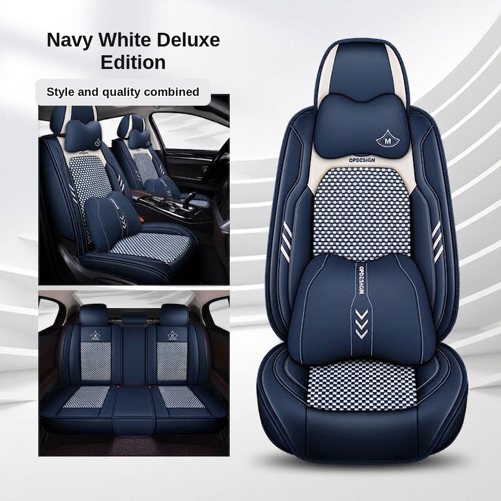2024 car seat cushions, all-season universal, full coverage five-seater car seat cushions, summer breathable ice silk seat covers wholesale