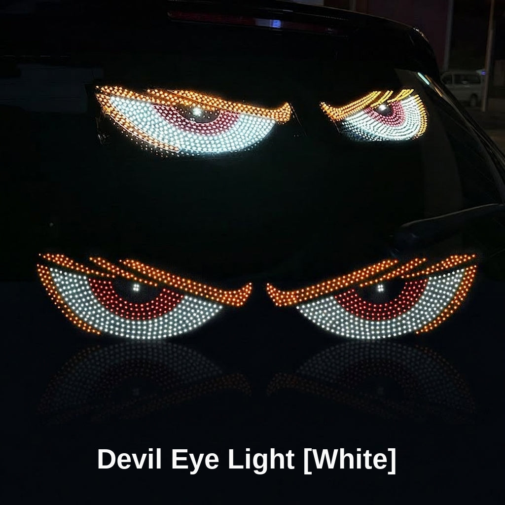 Cross-border car dynamic devil's eye LED warning light, truck truck truck eye light dynamic display light