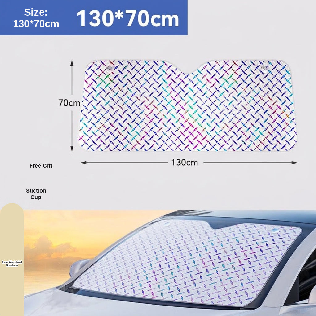 Car sunshade laser type sun protection and heat insulation summer sunshade car front windshield window sun gear