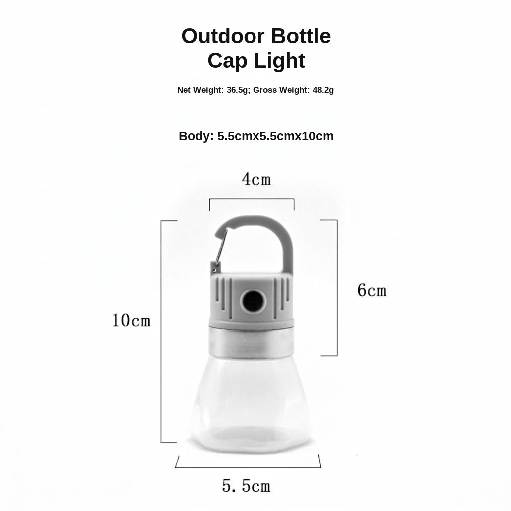 Portable Bottle Cap Light - Gray