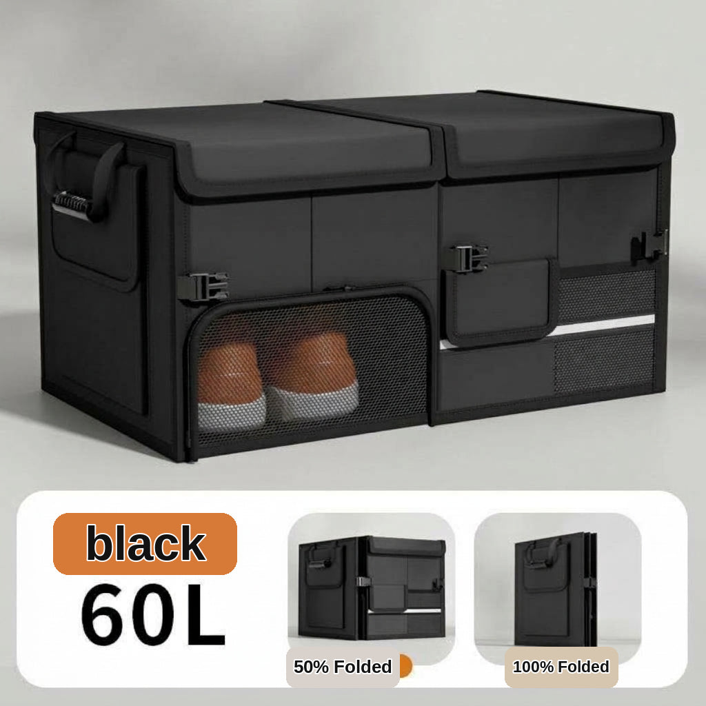 Car storage boxes can be folded and stored, practical multifunctional trunk storage boxes for cars, wholesale