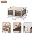 Outdoor camping and picnic folding storage box Car storage wooden cover car trunk multi-functional sorting box
