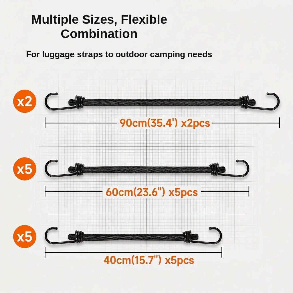 Cargo Strapping Ropes, Elastic Bungee Cords