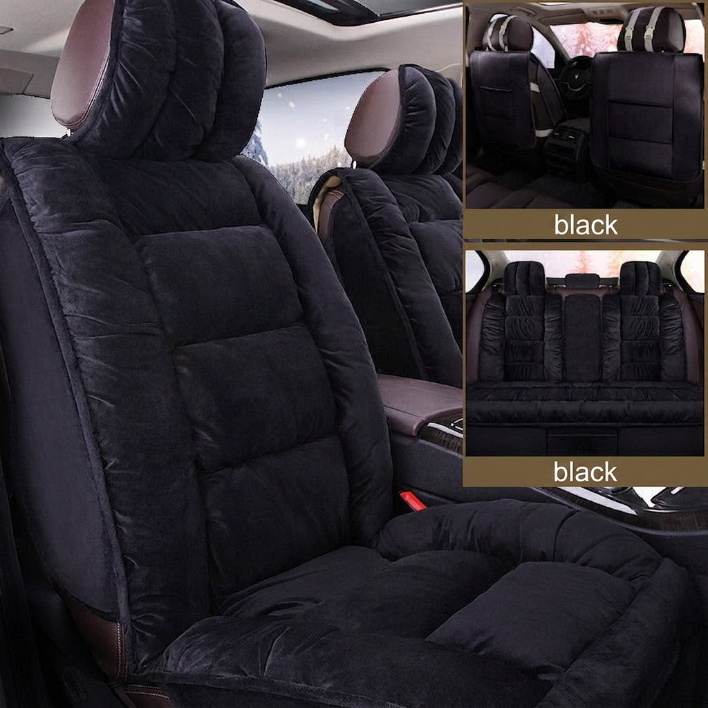 Winter short plush car seat cushion new winter car fleece seat cover universal down all-inclusive seat cushion wholesale