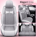 Cartoon car seat cushion, all-season universal all-round car seat cover, linen fabric art seat cushion, winter goddess seat cover