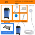 Portable Shower - Rechargeable Battery Powered