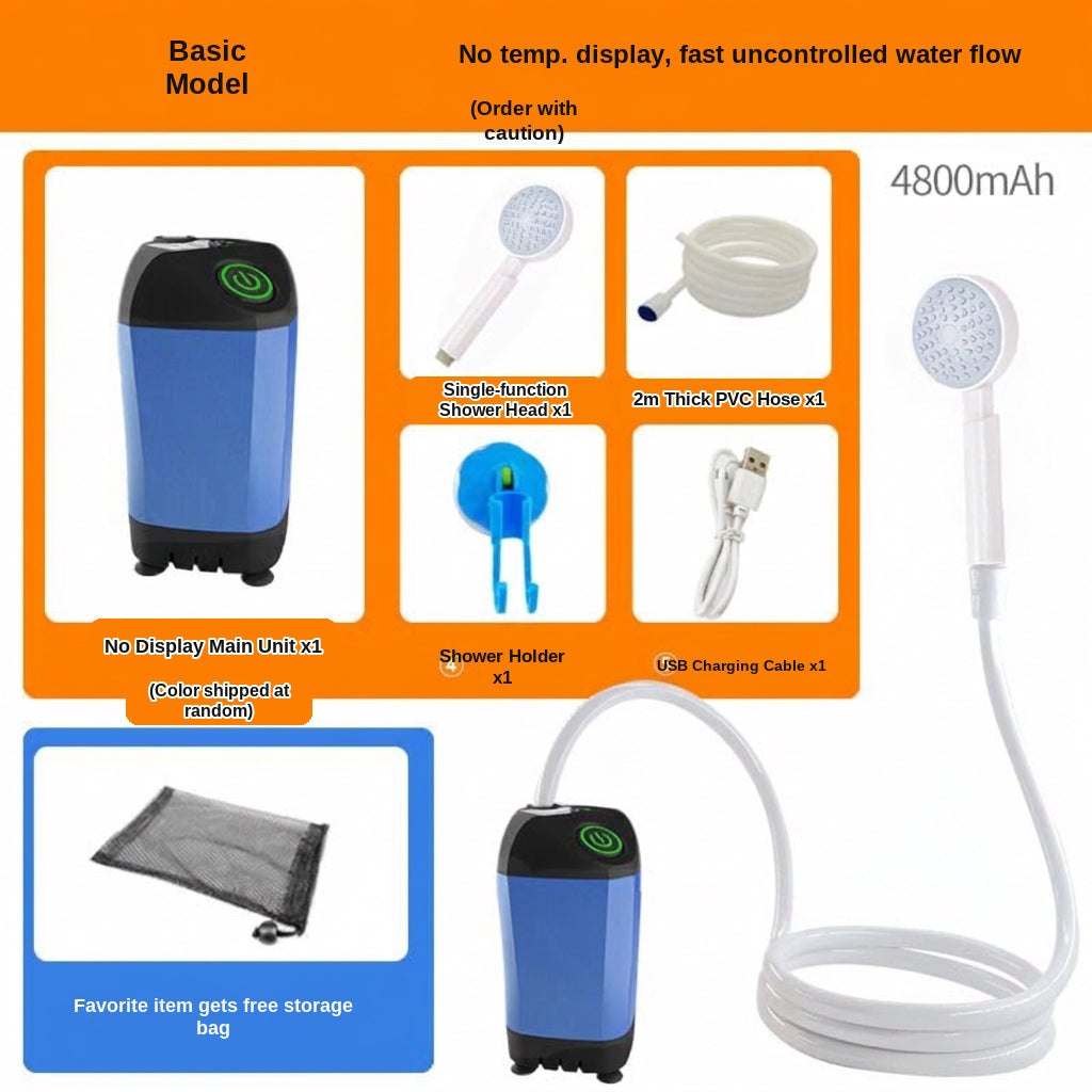 Portable Shower - Rechargeable Battery Powered