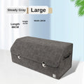 New woven pattern car trunk storage box, foldable car storage box, leather organizer box, factory wholesale