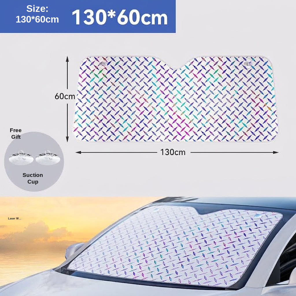 Car sunshade laser type sun protection and heat insulation summer sunshade car front windshield window sun gear