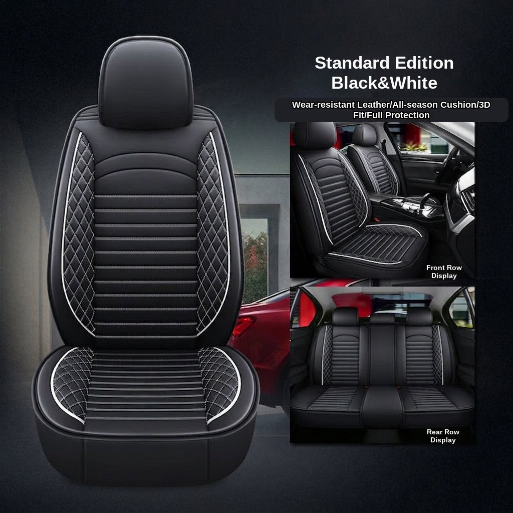 New all-season universal cartoon car seat cushion wholesale, premium feel, full leather, full coverage for small passenger car seat cushions