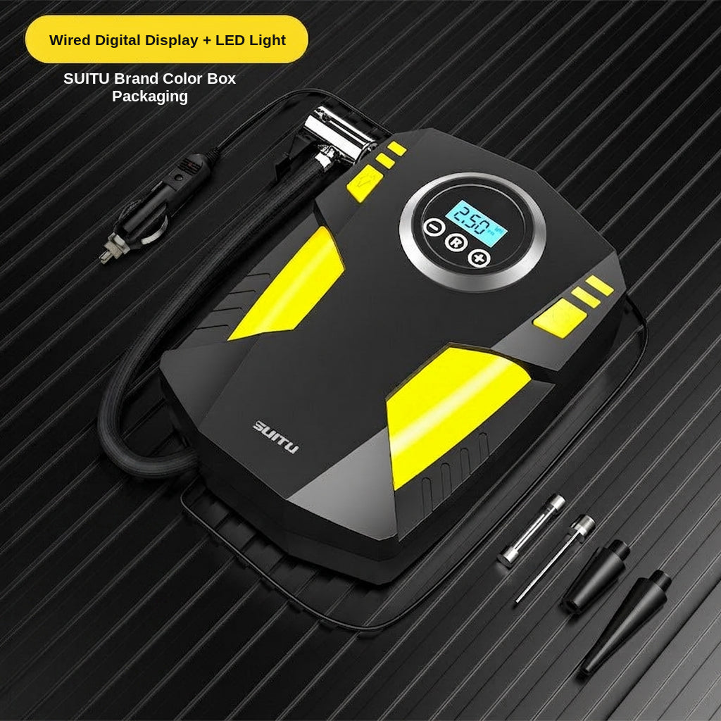 Car air pump digital display portable electric 12v tire inflator multi-function vehicle car air pump
