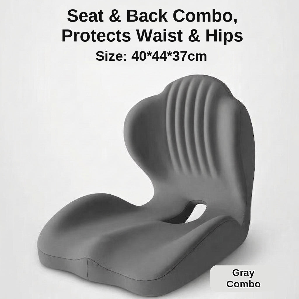 Memory foam lumbar support cushion, office prolonged sitting pressure-relief hip cushion, student chair support lumbar cushion, integrated cushion