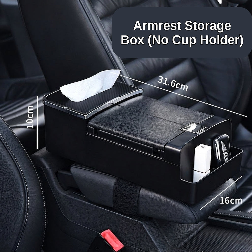 Car tissue box, armrest box, multifunctional water cup holder, storage box, creative and simple car interior sundries storage box