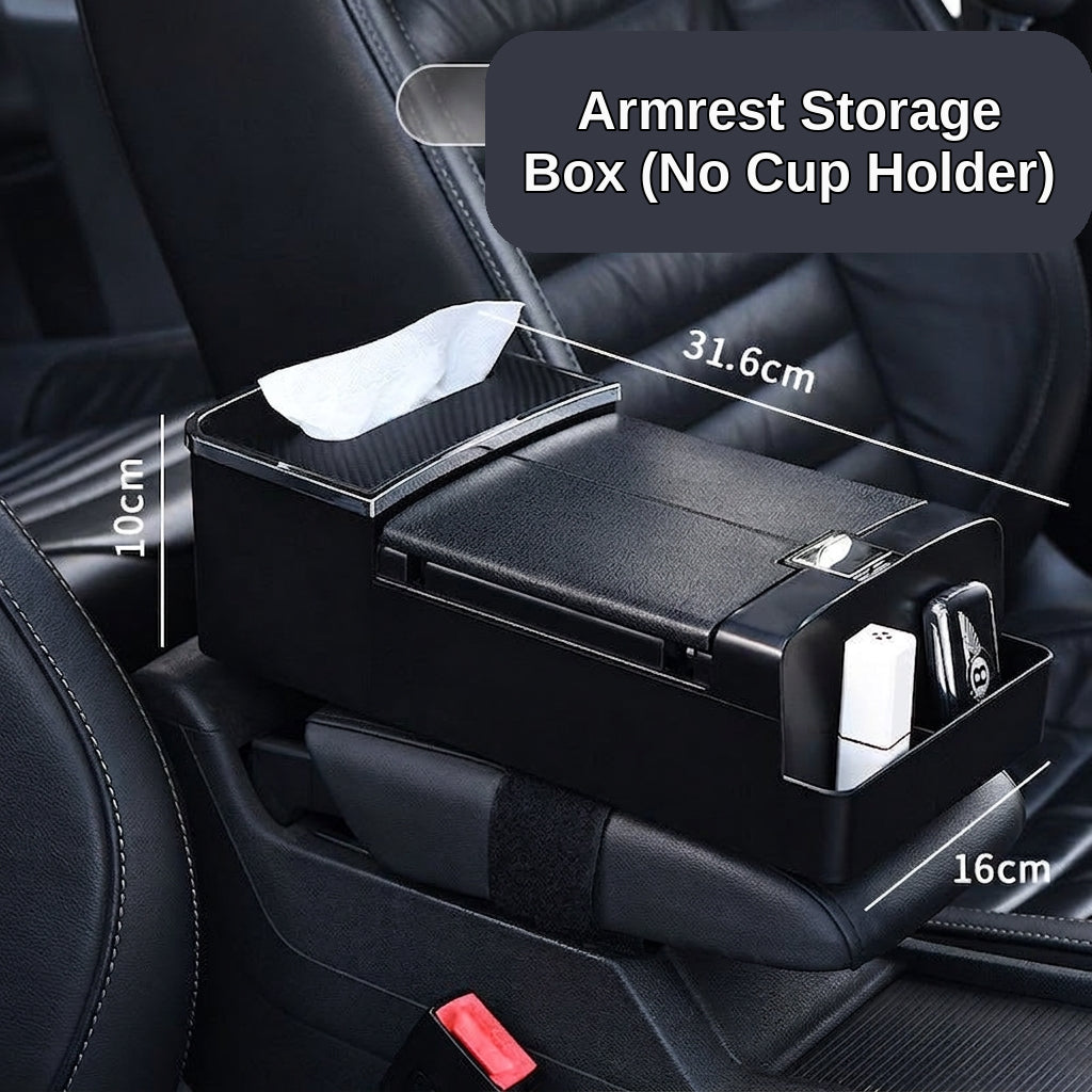 Car tissue box, armrest box, multifunctional water cup holder, storage box, creative and simple car interior sundries storage box