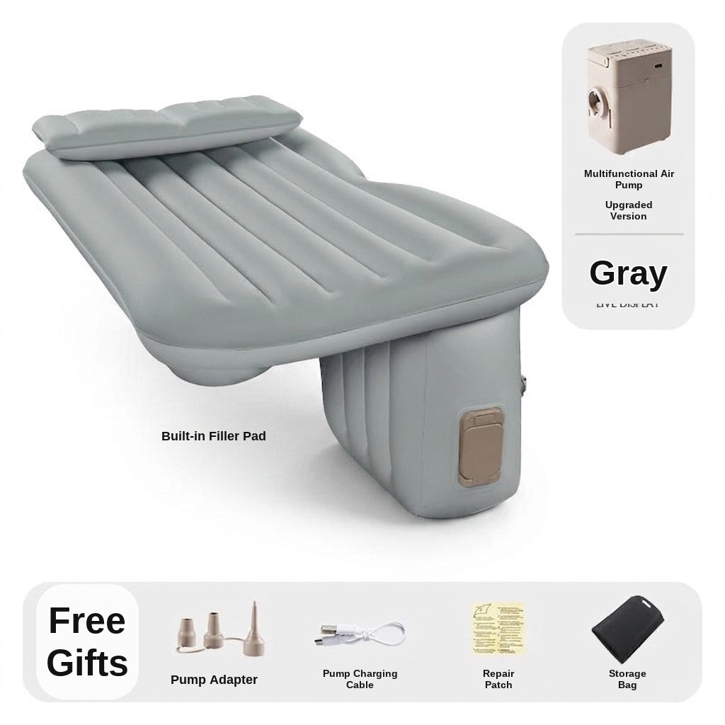 Car rear sleeping automatic travel mattress sedan air mattress car sleeping in the car portable intelligent AI car inflatable bed