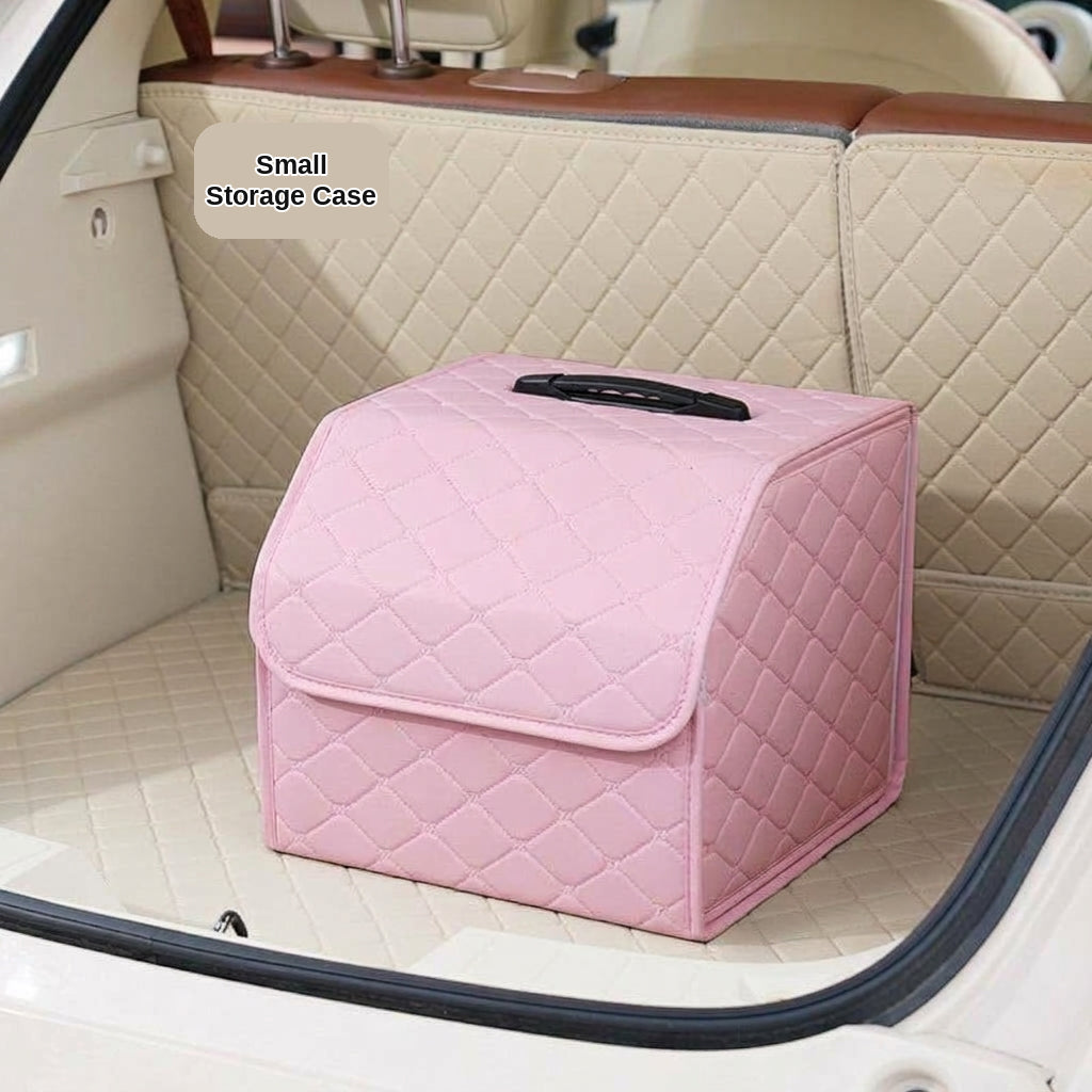 Car trunk storage box, leather multifunctional foldable storage box, storage box, storage box, car interior accessories