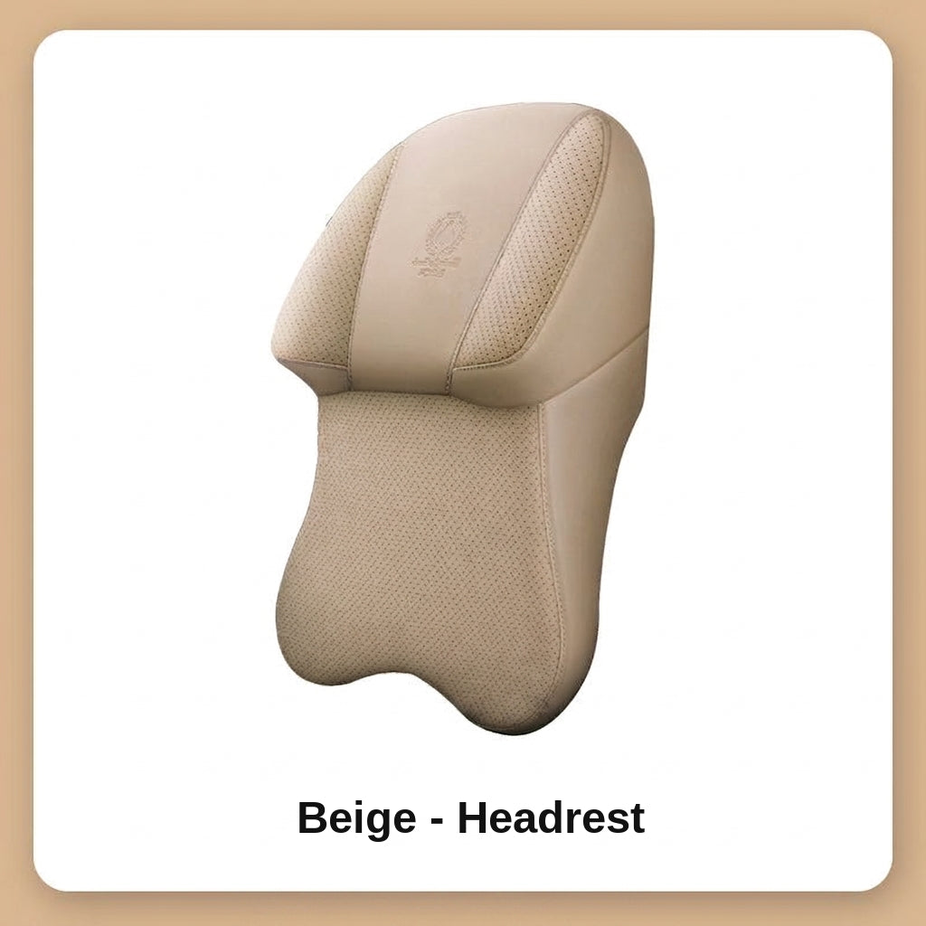[Full leather on both sides] aviation-grade car neck pillow, memory foam, neck pillow, neck pillow in the car, car seat, neck pillow