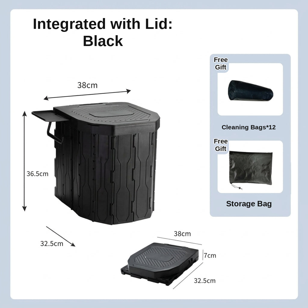 2026 New Widened and Raised Outdoor Folding Toilet Car Mobile Toilet Travel Camping Portable Toilet