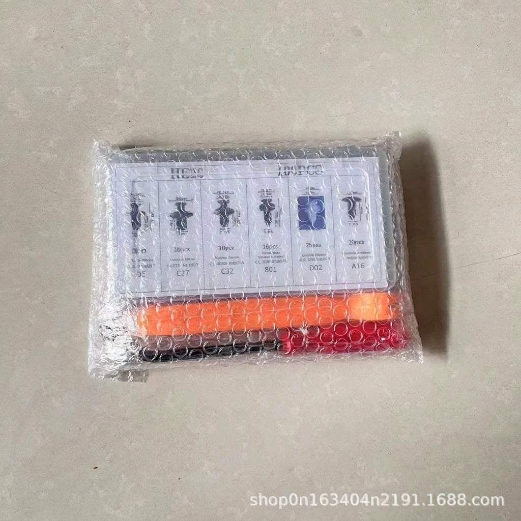Domestic trade and foreign trade 100PCS car general boxed buckle combination set door panel nylon wheel eyebrow clamp HE26