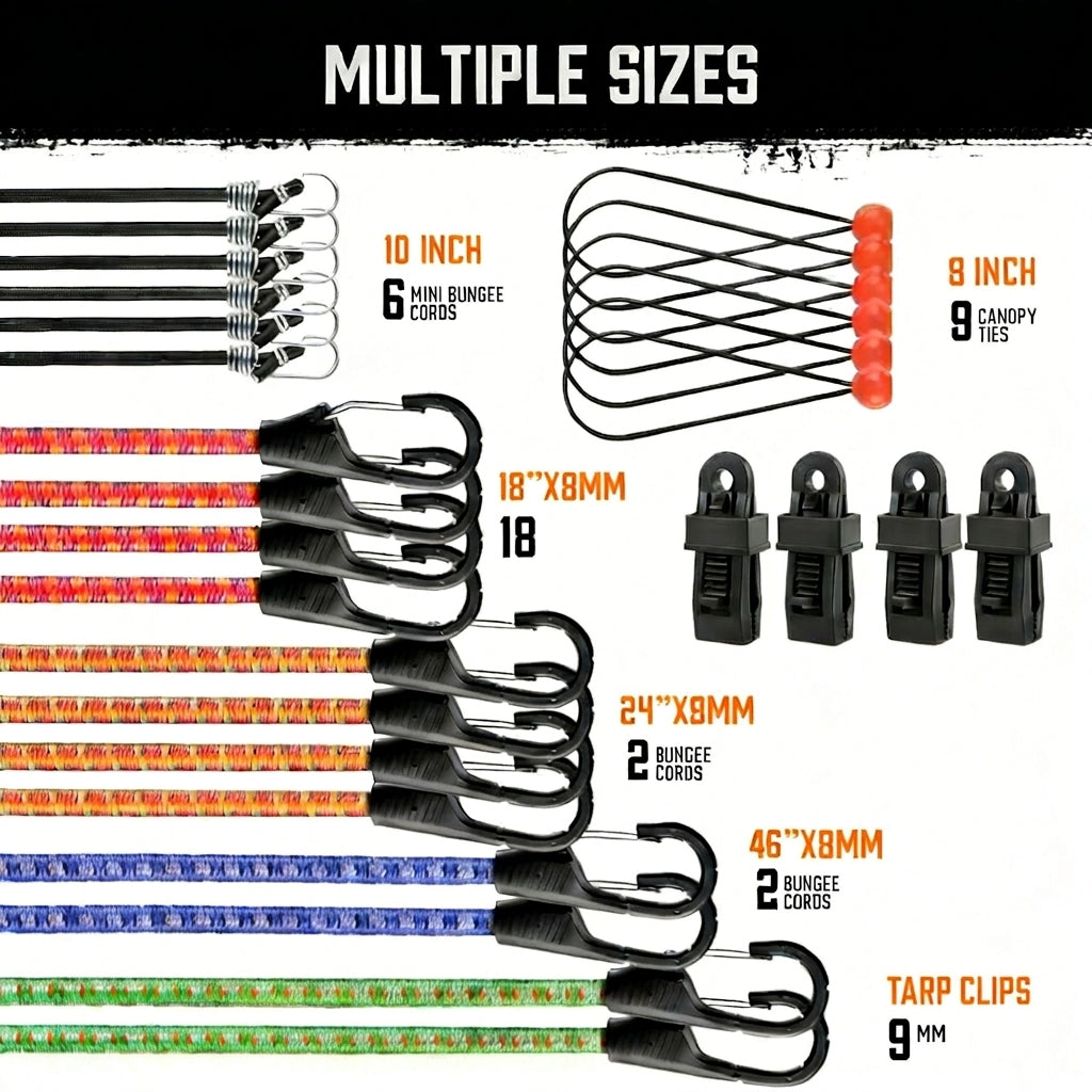 Cargo Strapping Ropes, Elastic Bungee Cords