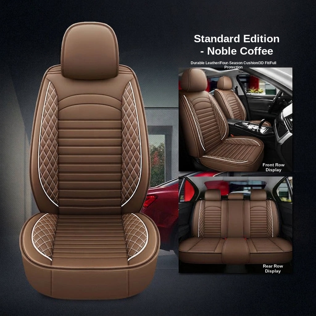 New all-season universal cartoon car seat cushion wholesale, premium feel, full leather, full coverage for small passenger car seat cushions
