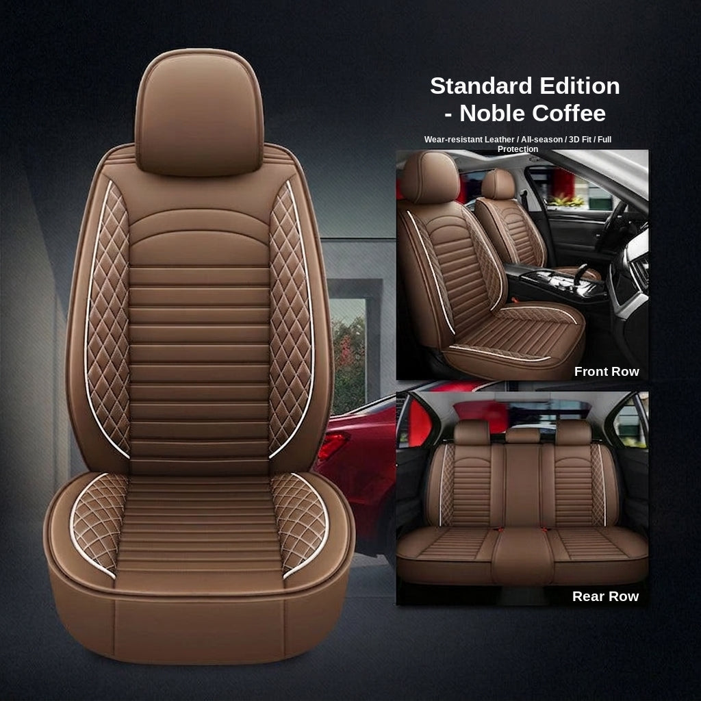 New all-season universal cartoon car seat cushion wholesale, premium feel, full leather, full coverage for small passenger car seat cushions