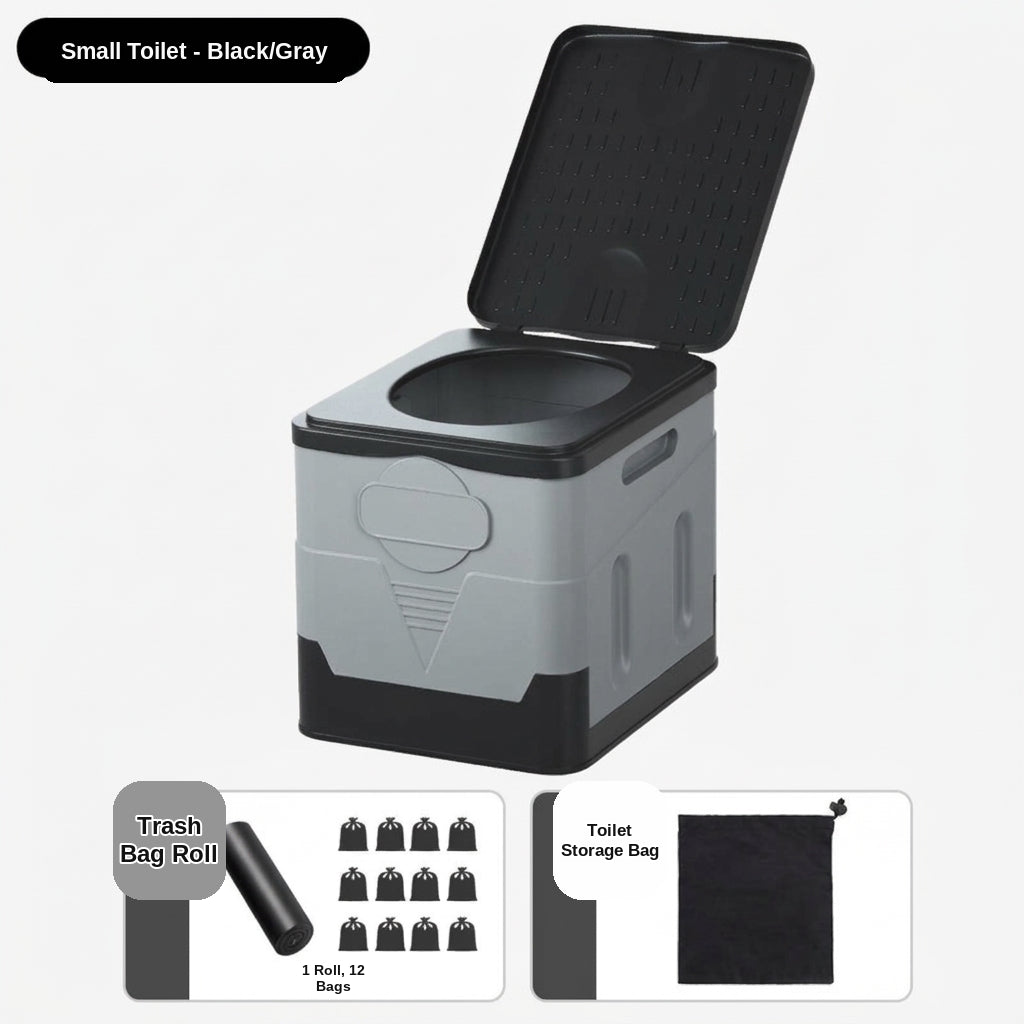 [In Stock Wholesale] Foldable Toilet, Foldable Portable Toilet, Outdoor Camping Van-mounted Toilet, Emergency Toilet