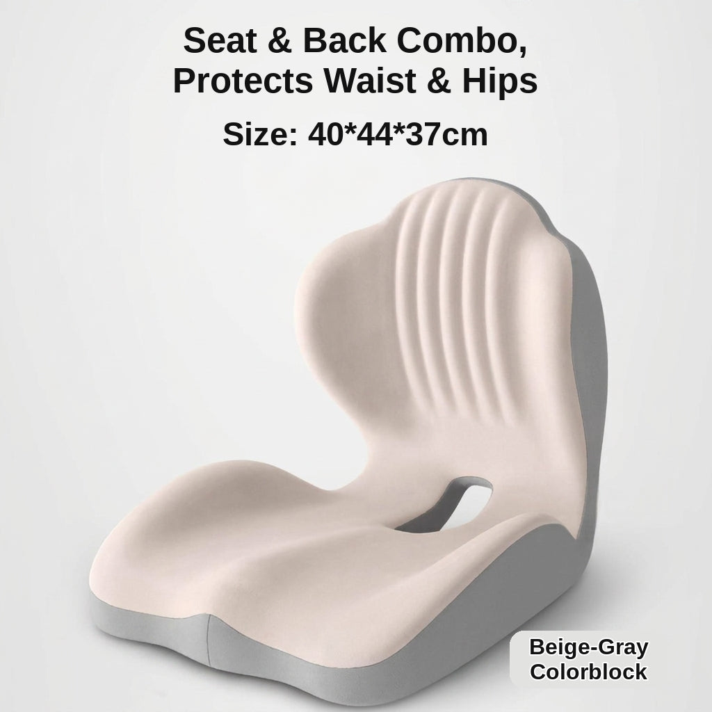 Memory foam lumbar support cushion, office prolonged sitting pressure-relief hip cushion, student chair support lumbar cushion, integrated cushion