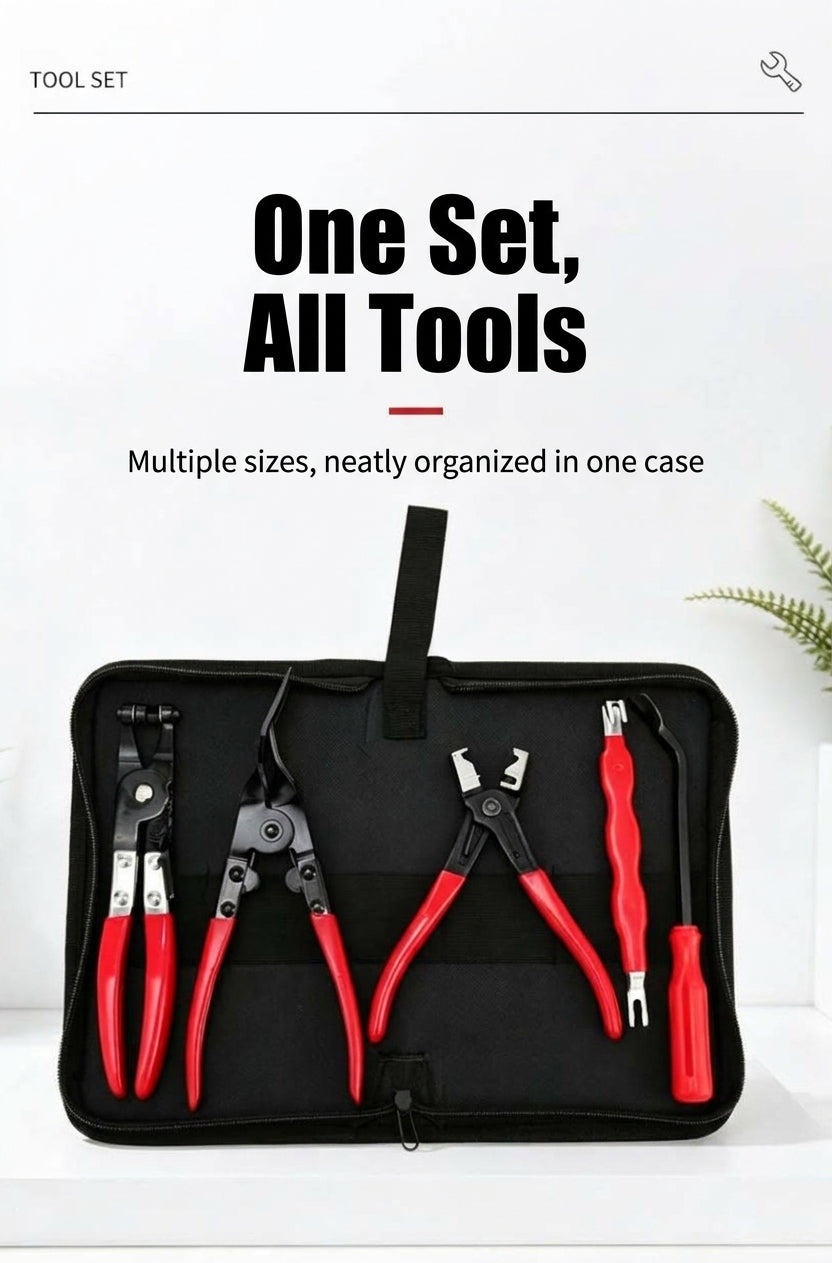 Cross-border automotive repair tool sets, gasoline pipe joint disassembly pliers, car ring separators, pipe bundle pliers, wholesale