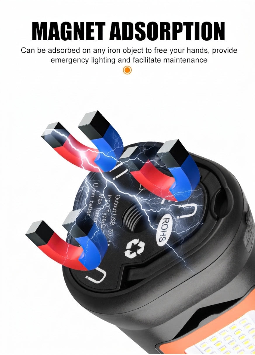 Portable LED Camping Light with Magnetic Attachment