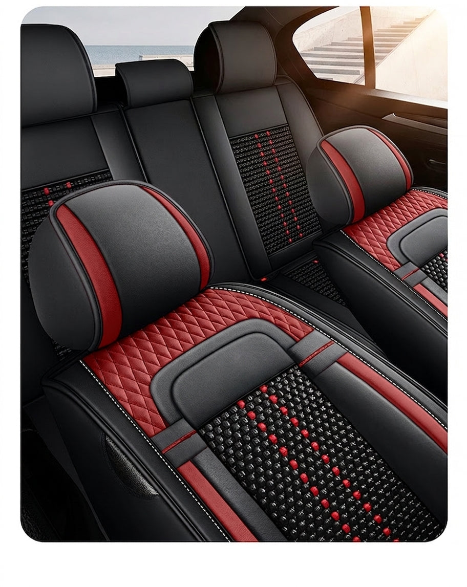 Car seat cushion new all-enclosed special seat cover four seasons universal leather seat cover summer ice silk cartoon seat cushion cover