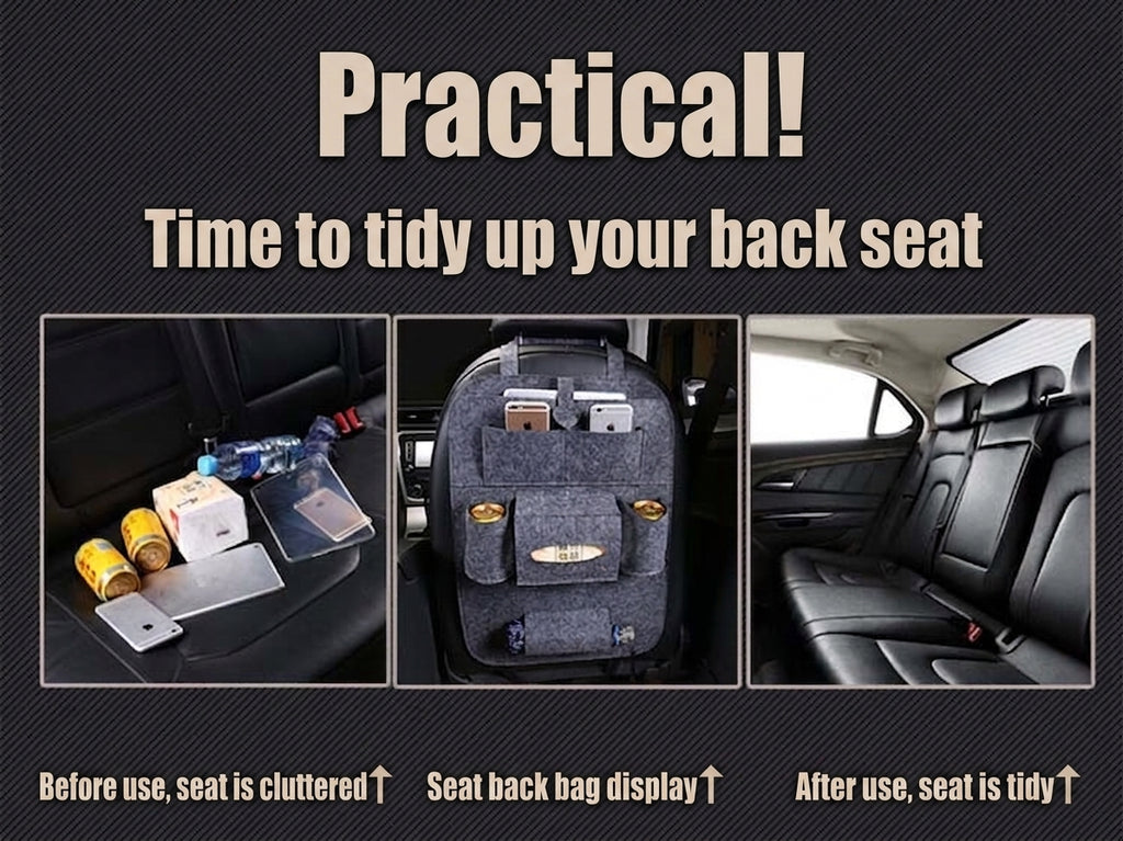 Car accessories car seat back storage bag multi-function back storage bag creative utility car hanging bag storage box