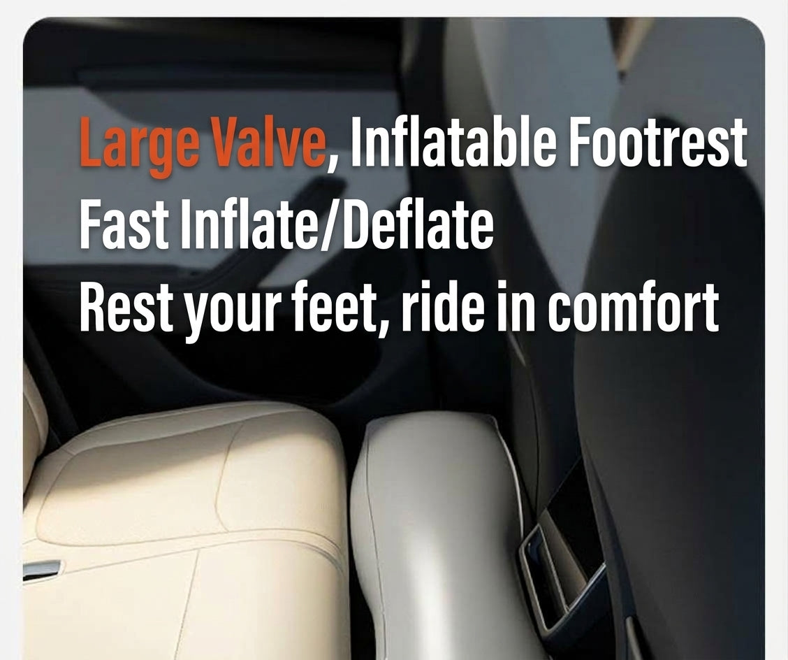 Car inflatable bed footrest rear seat gap pad, car and sedan rear seat gap pad, inflatable interior rest filling pad