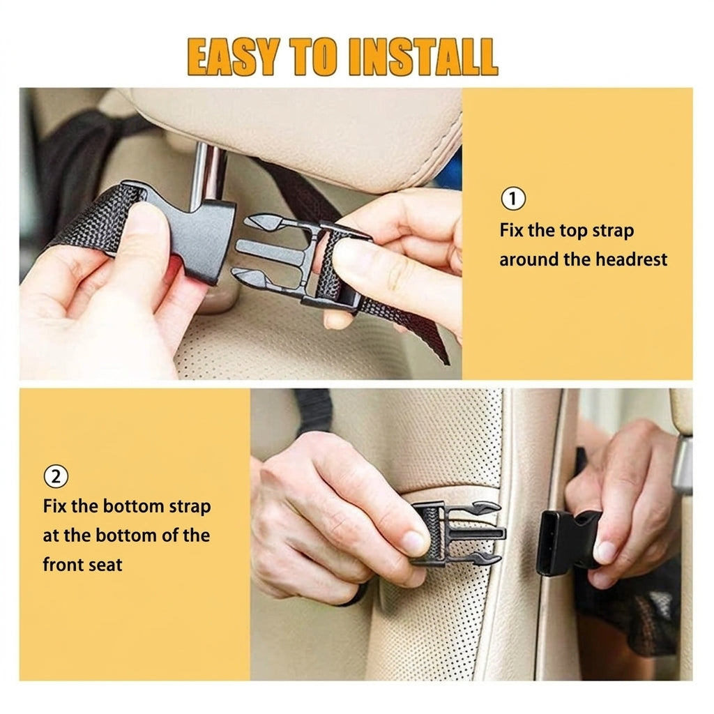 Cross-border best-selling car storage bags, multifunctional car seat back storage bags, waterproof foldable car storage bags