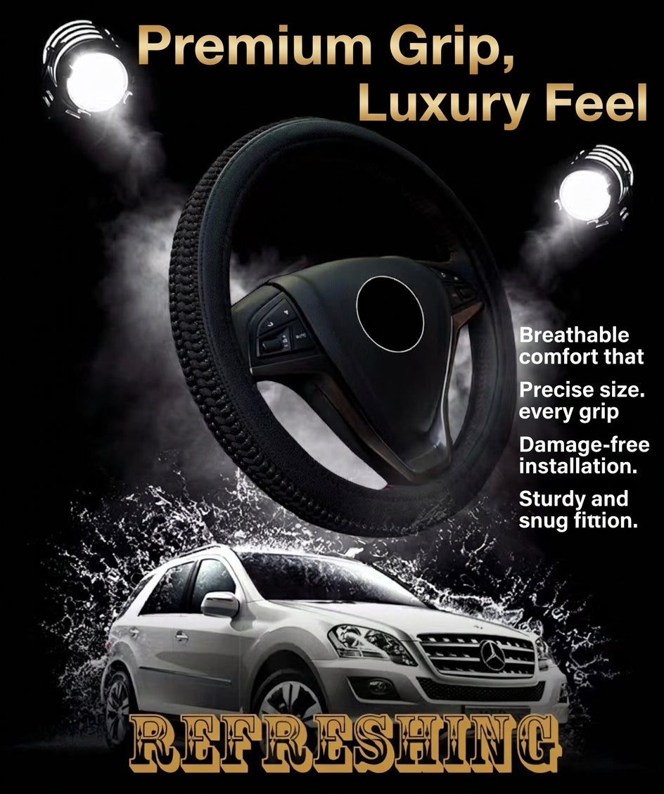 Steering Wheel Cover, Ice Silk, Universal Fit