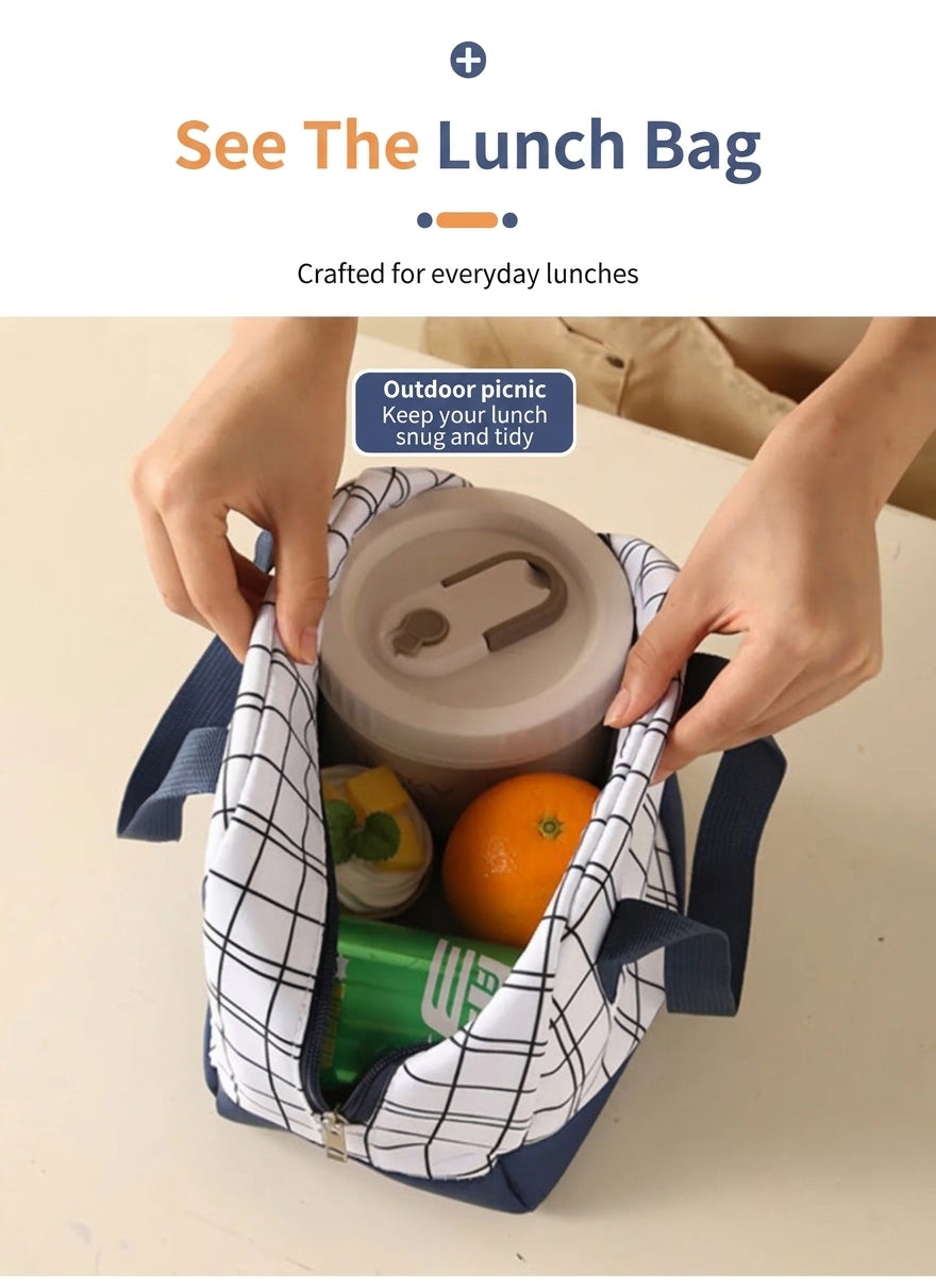 Lunch Bag, Insulated Portable Lunch Box