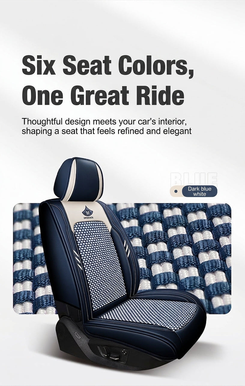 2024 car seat cushions, all-season universal, full coverage five-seater car seat cushions, summer breathable ice silk seat covers wholesale