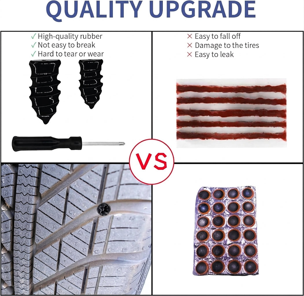 Tire Repair Rubber Nails Kit - Universal Fit