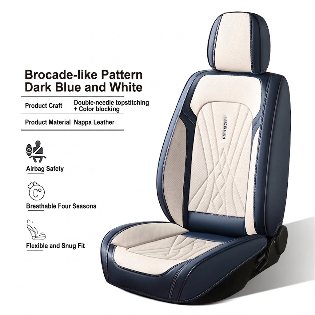 The new Napa leather car cushion is high-end, all-season breathable, perforated, full leather, and fully surrounded seat cover, directly supplied by the manufacturer