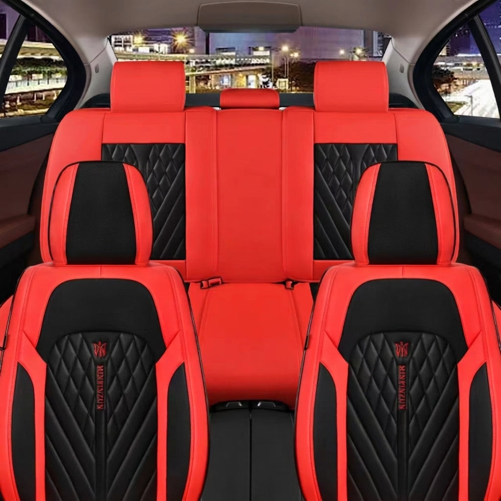 Car seat cushion Nappa leather breathable all-season universal seat cover, full-coverage high-end seat cushion car seat protective cover