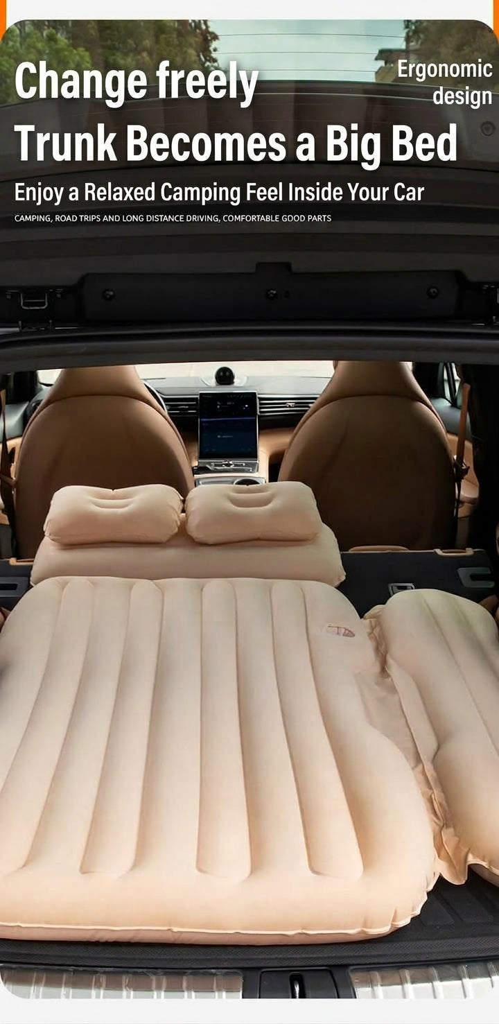 Car inflatable mattress, rear seat sleeping mat, multifunctional travel mattress, thickened inflatable mattress for SUVs and sedans