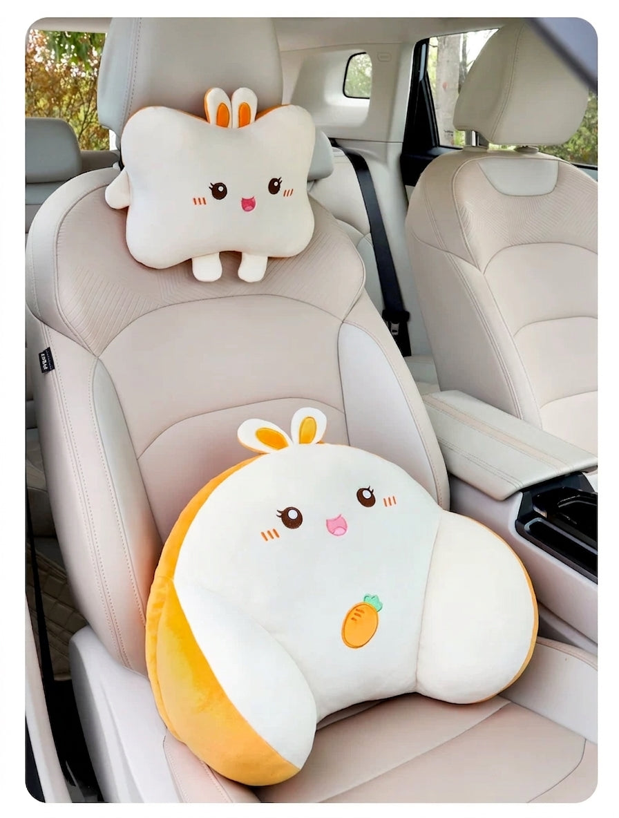 Car lumbar support, driver's seat backrest cushion, car headrest, lumbar support pad, internet-famous women's driving lumbar support tool
