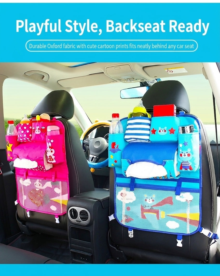 New car seat back bag, Japanese cartoon cute multifunctional storage bag, baby supplies, car storage hanging bag