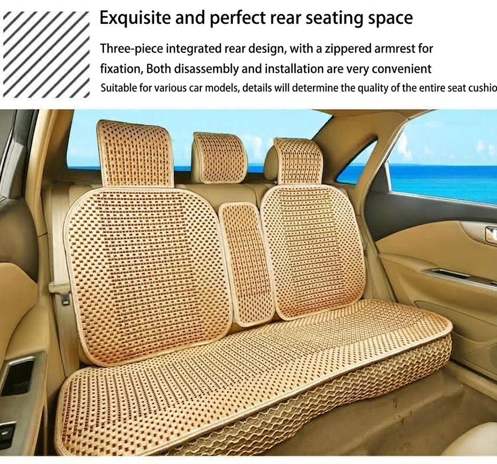 Summer Ice Silk car seat cushion, all-season universal breathable, summer-specific all-encompassing car seat cover, single-seat, five-seater, cross-border design