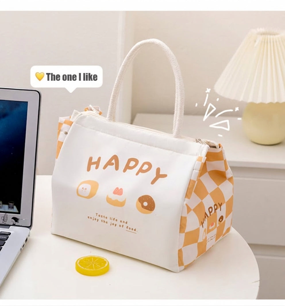 Insulated Lunch Bag, Large-Capacity Handheld