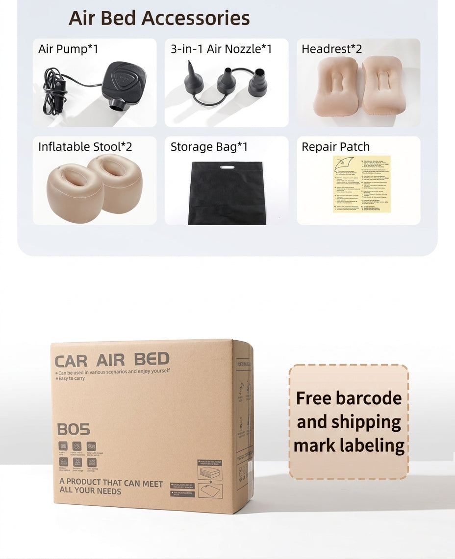 Sleeping car self-driving gear: folding bed rear seat pad, summer vacation bed Galaxy Deep Blue, rear seat sleeping essential, in-car air cushion