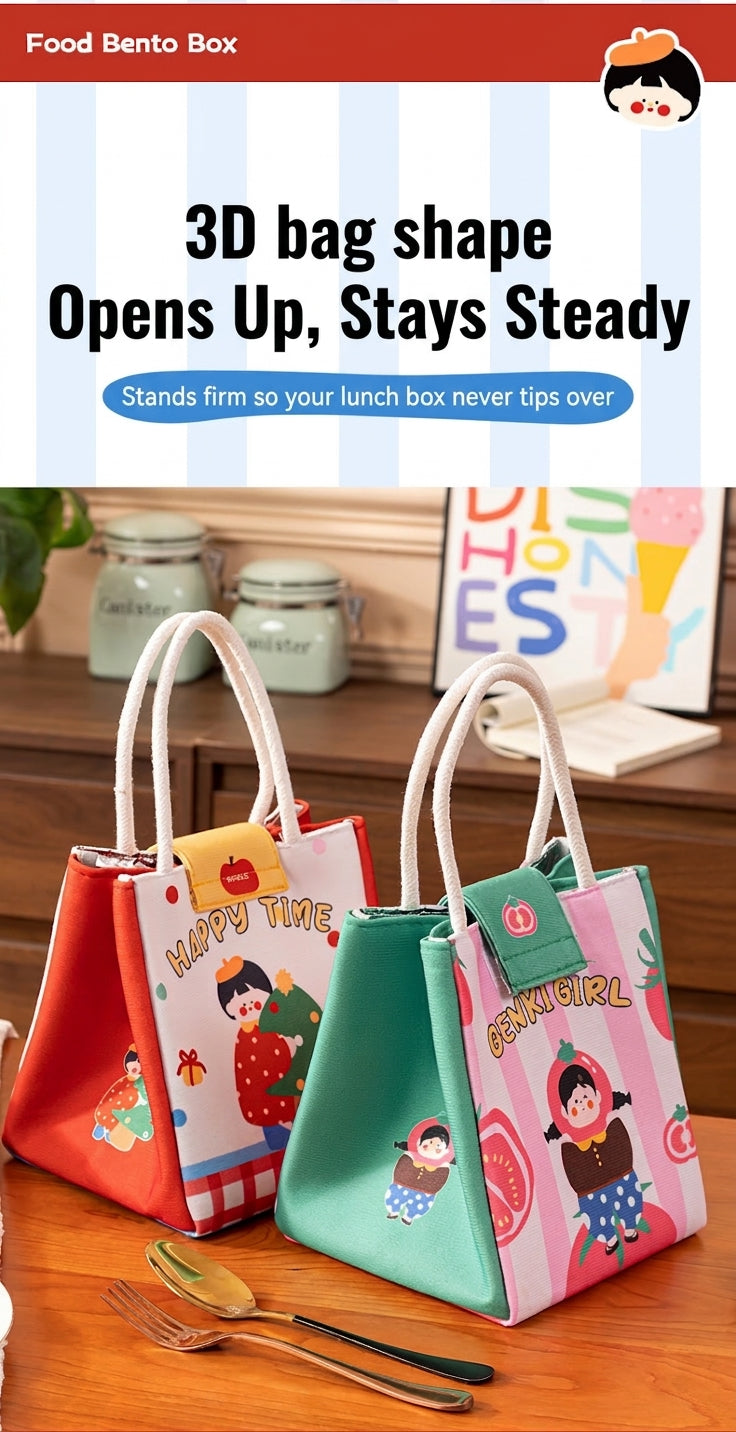Lunch Box Bag, Large Capacity Handheld