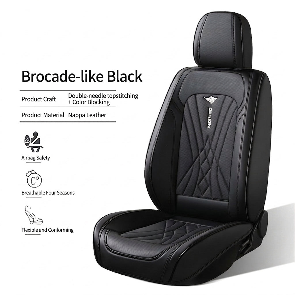 The new Napa leather car cushion is high-end, all-season breathable, perforated, full leather, and fully surrounded seat cover, directly supplied by the manufacturer